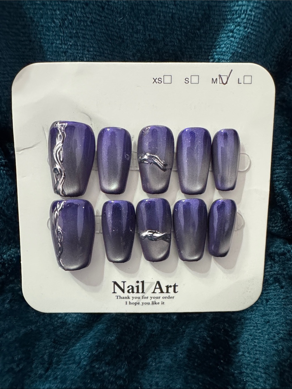 Purple Shifting Press-On Nails